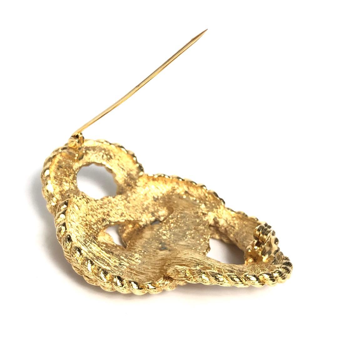 Christian DIOR Brooch Gold Knot Twist