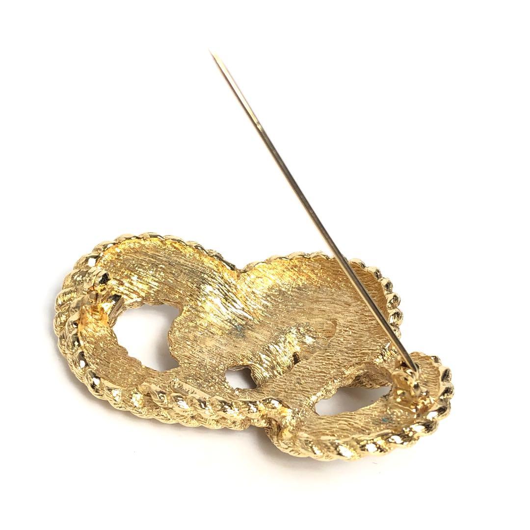 Christian DIOR Brooch Gold Knot Twist