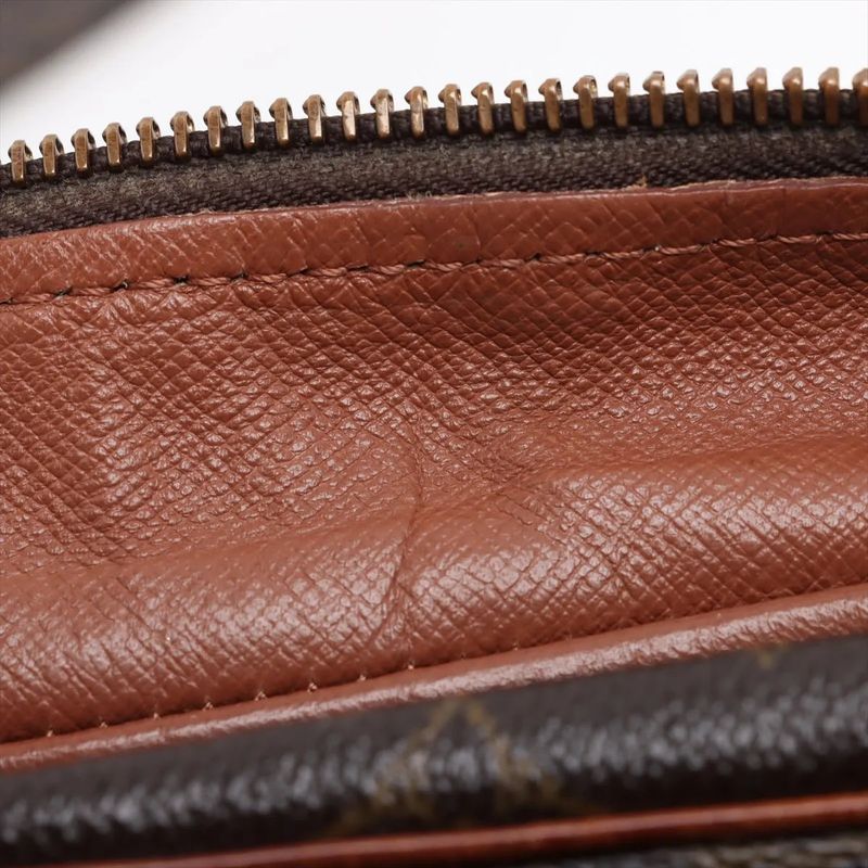 Louis Vuitton Monogram M45244 Leather Shoulder Bag Crossbody Brown Tote Women's