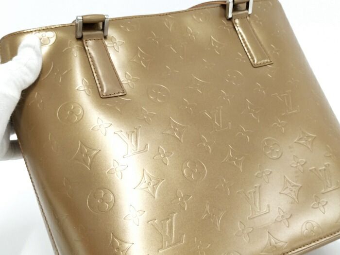 Louis Vuitton Stockton Tote Bag Monogram Matte Ambre M55117