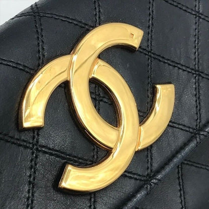 CHANEL CC Vintage Single Flap Bag Large Coco Quilted Chain Shoulder