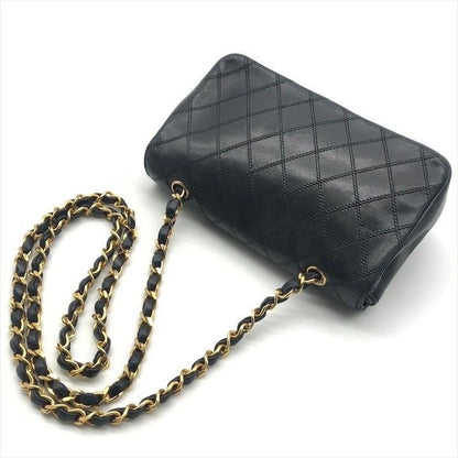 CHANEL CC Vintage Single Flap Bag Large Coco Quilted Chain Shoulder