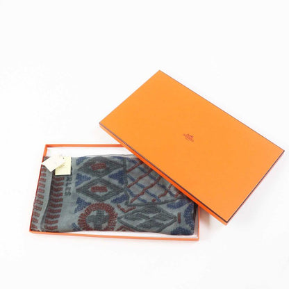 Hermes Carre 140 Kelly EN Perles Kelly EN Perles Lou Silk GRIS Etain Bordeaux