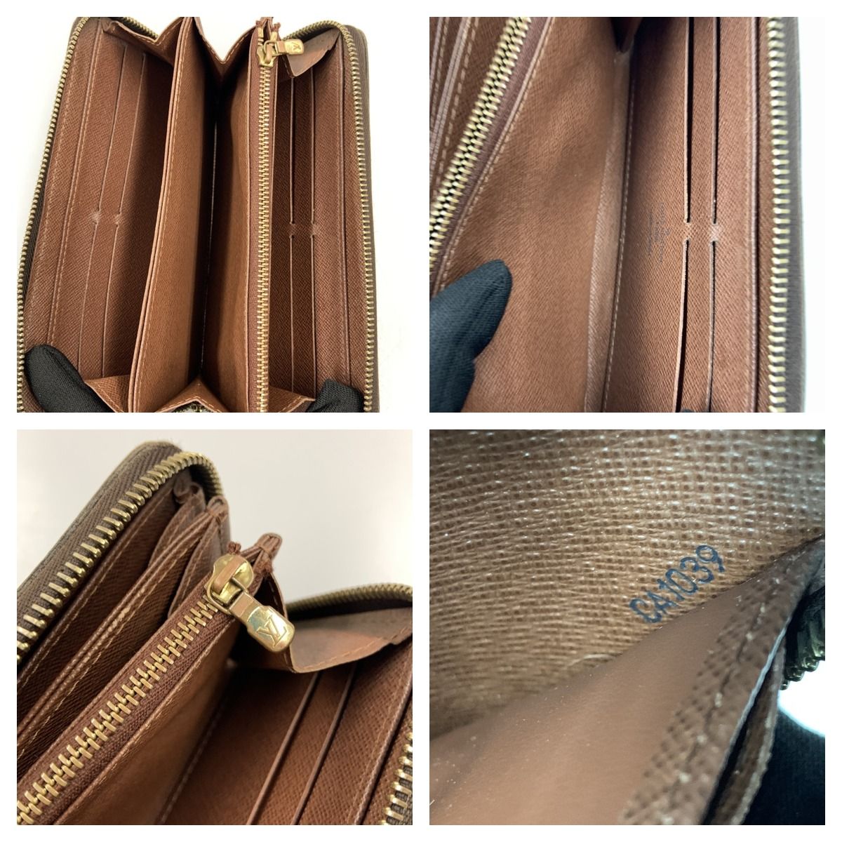 Louis Vuitton Monogram Zippy Wallet Round Zipper Long Wallet M42616 Brown