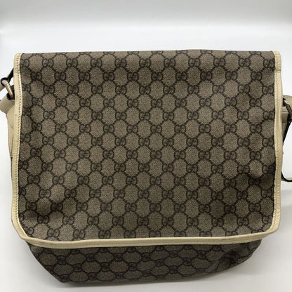 Gucci 201732 Shoulder Bag Messenger Bag GG Supreme Leather Beige Women Men