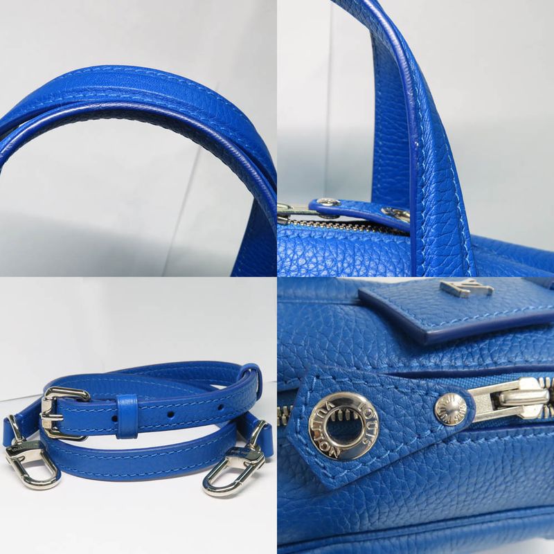 Louis Vuitton Dora Soft MM M50472 Shoulder Bag 2WAY Blue Silver-hardwar