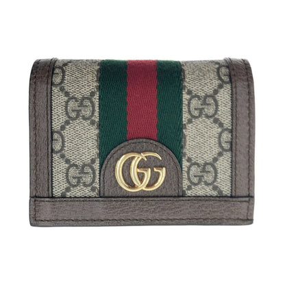 Gucci Ophidia Sherry Line Ggmarmont Web Stripe Bifold Wallet