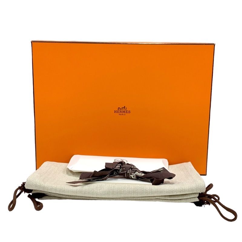 Hermes Hanky ​​sneakers Shoes Leather Black Silver Unused Studded High Cut