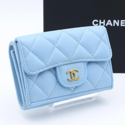 Chanel Timeless Classic Caviar Leather Trifold Wallet