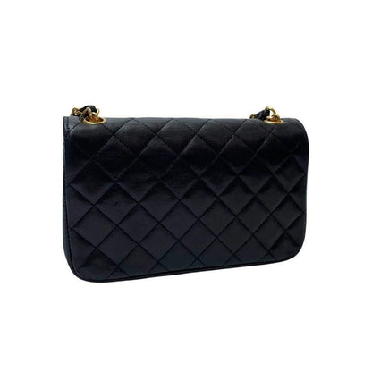 Chanel Mini Quilted Chain Shoulder Bag Turnlock Black — view 2