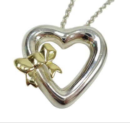 Tiffany & Co Yellow Gold Ribbon Necklace — view 4