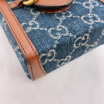 Gucci Horsebit Denim Shoulder Bag GG Mini — view 7