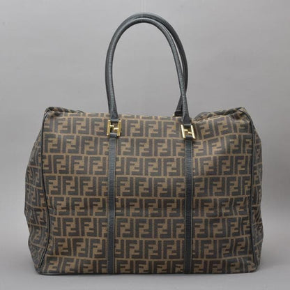 ◇fendi Zucca Boston Bag 2WAY Shoulder With Key Jacquard Brown
