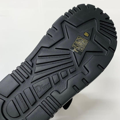 Dior Dio le Act Floral Pattern Embroidered Velcro Sandals — view 9