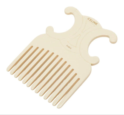 Celine Triomphe Beige Hair Comb — view 2
