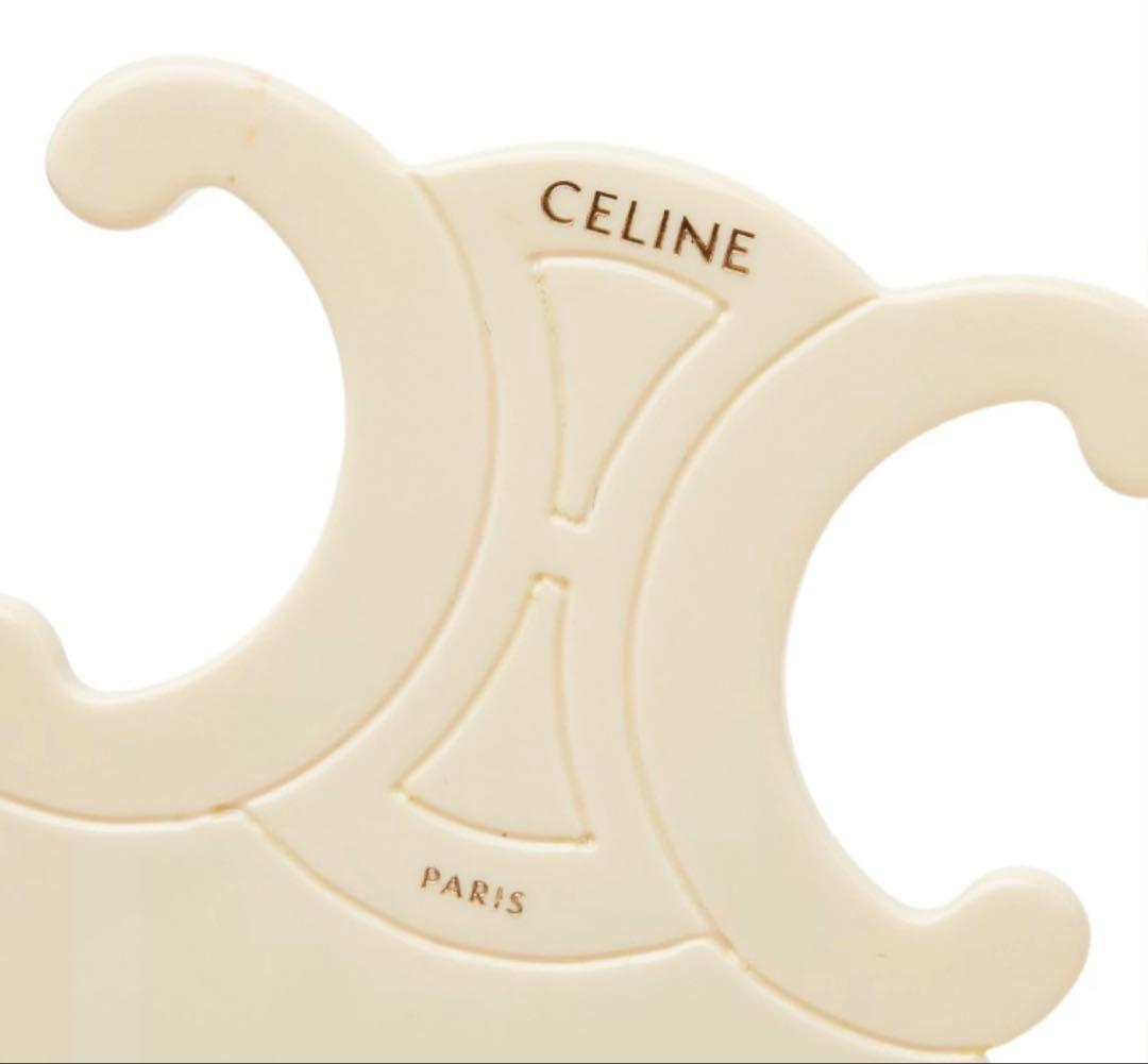 Celine Triomphe Beige Hair Comb — view 4