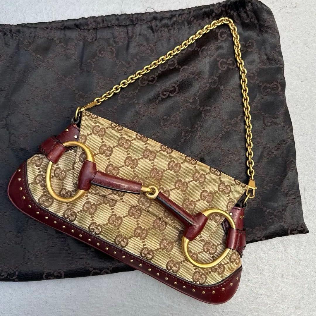 Gucci Tom Ford Era Horsebit Chain Clutch
