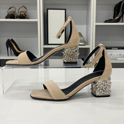 Hermes Gram 60 Chaine D'ancre Metal Sandals — view 2
