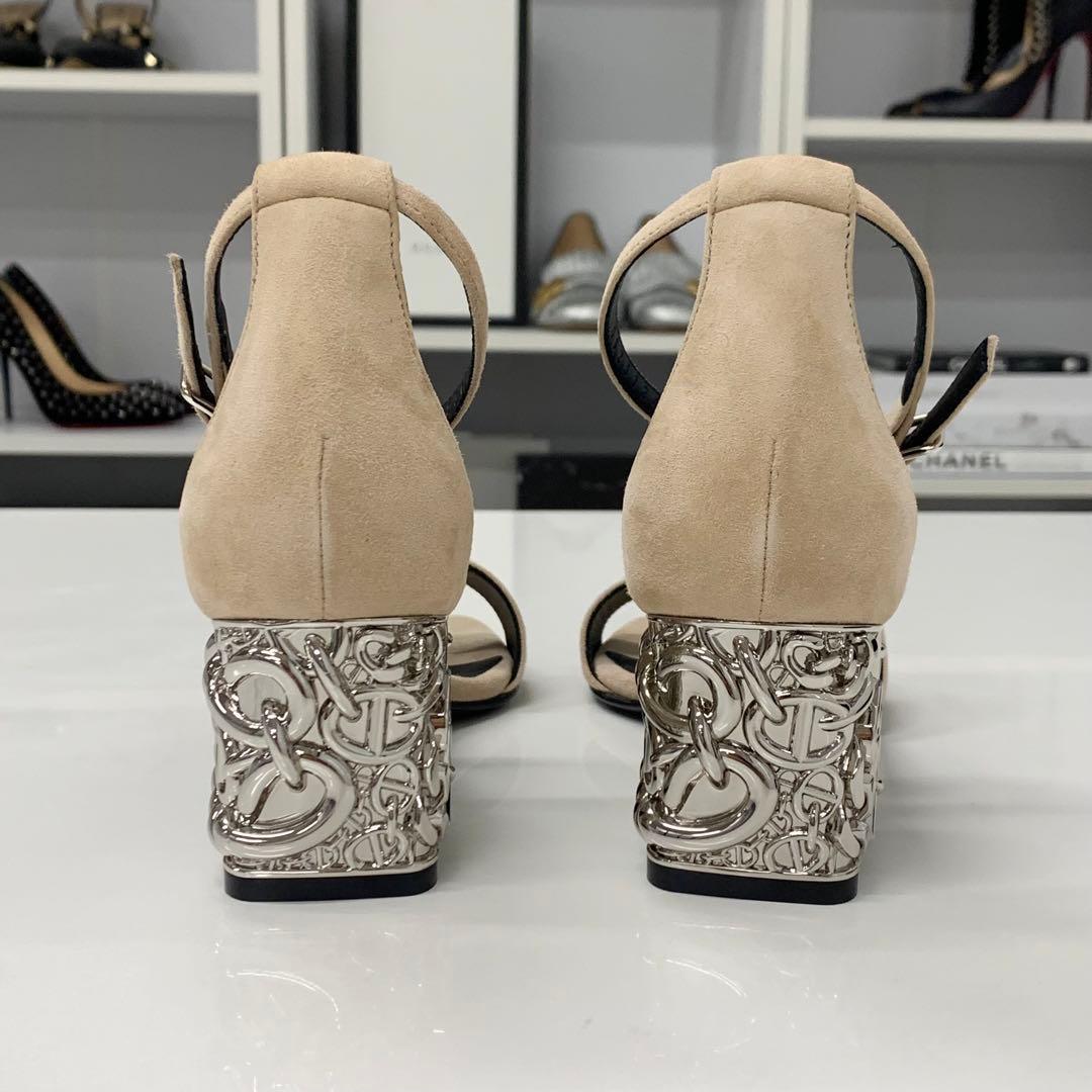 Hermes Gram 60 Chaine D'ancre Metal Sandals — view 6