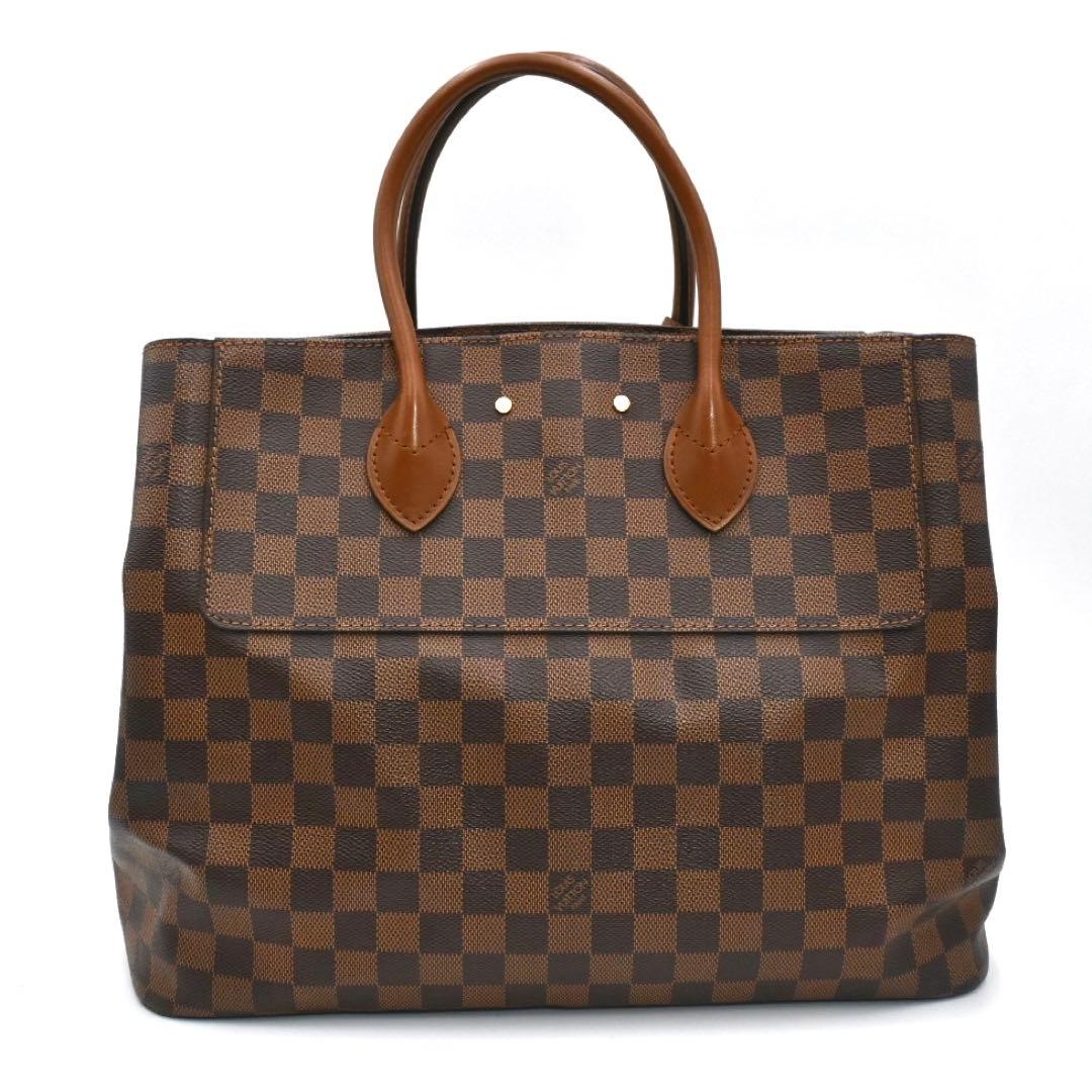 Louis Vuitton Damier Ascot Handbag Brown — view 3