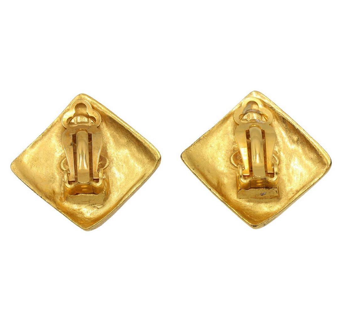Chanel Coco Mark Rhombic Earrings