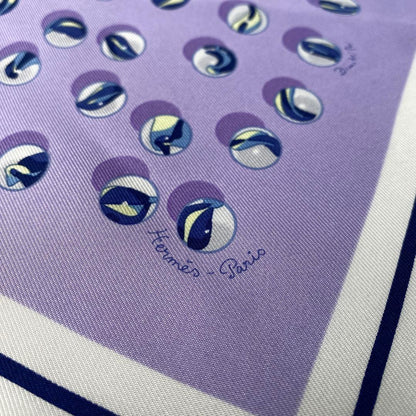 Hermes Gavroche Carre 45 Marble Scarf Bandana Silk