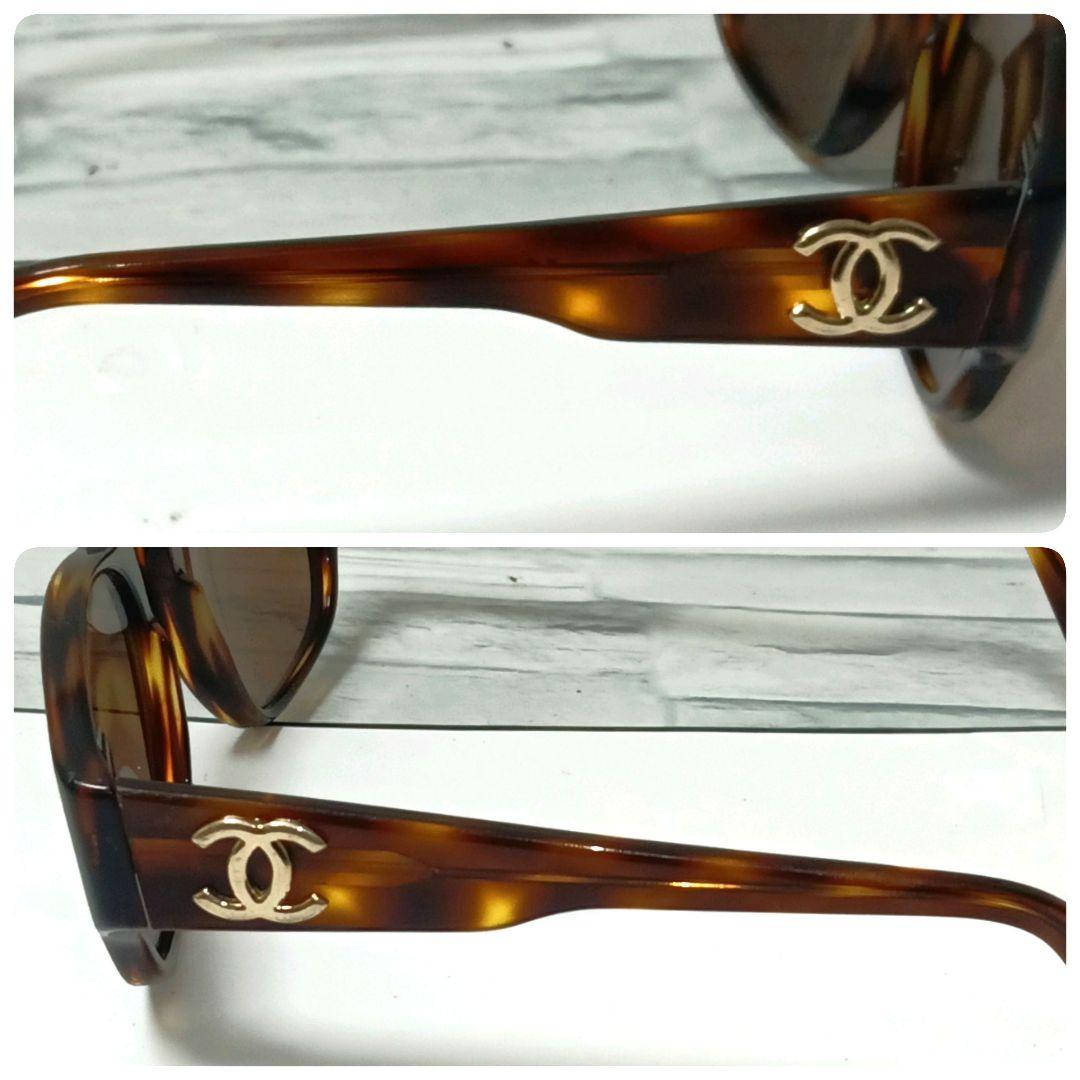 Chanel Sunglasses Tortoiseshell CC Logo Gold Brown Eyewear — view 2