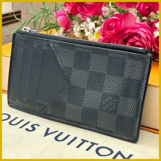 Louis Vuitton Damier Graphite Coin Card Holder Fragment