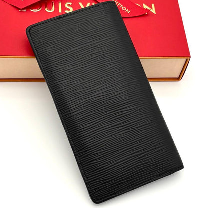 Louis Vuitton Epi Wallet Noir Black Portefeuille Brazza NM — view 2