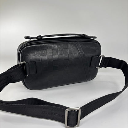 Louis Vuitton Damier Infini Ambler Black Belt Bag — view 5