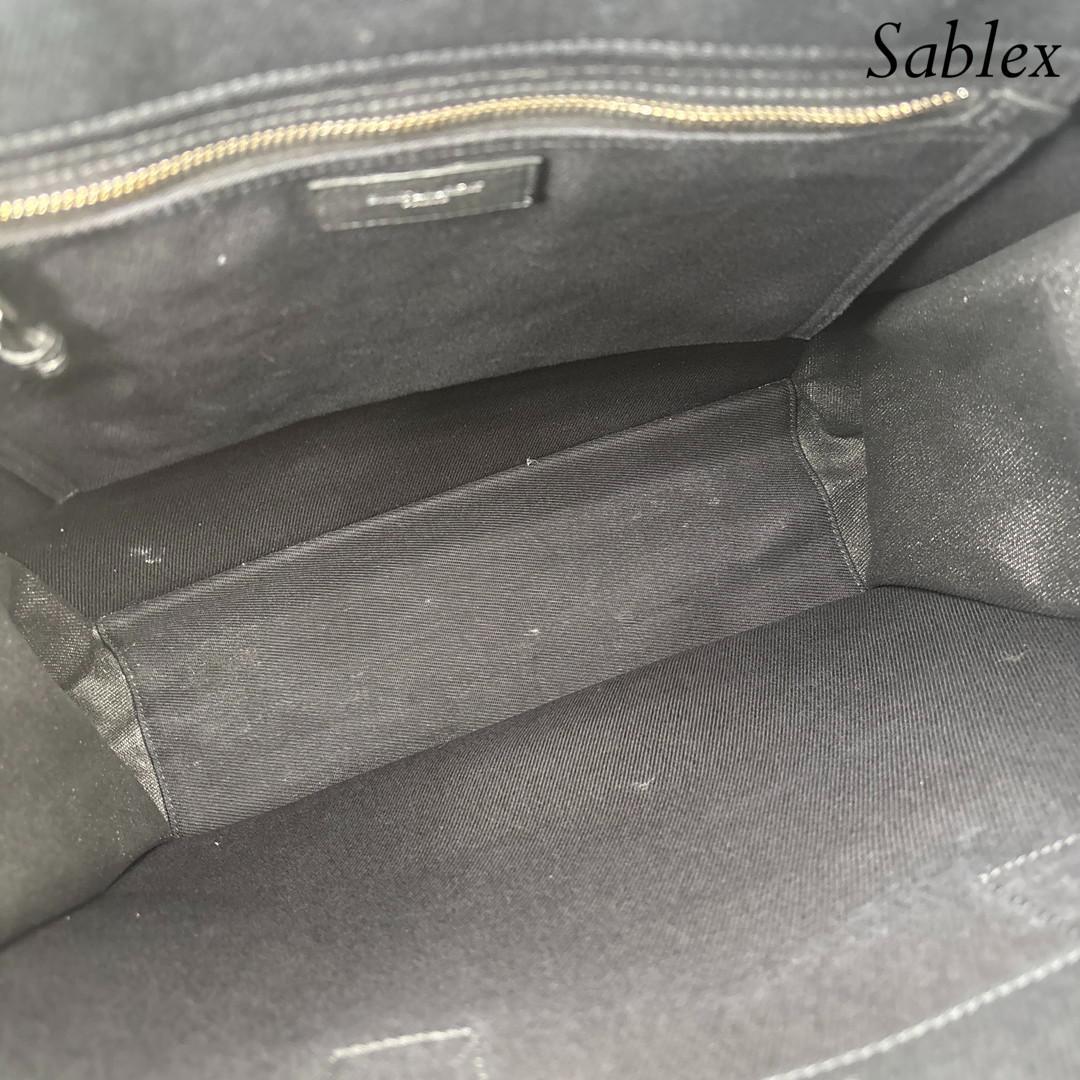 Saint Laurent YSL 631682 North South Tote Bag Black