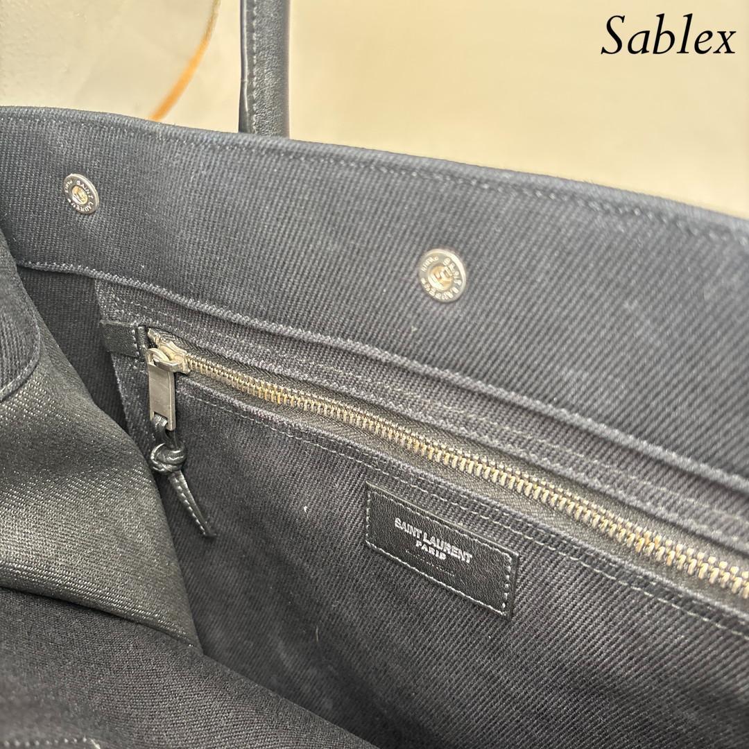 Saint Laurent YSL 631682 North South Tote Bag Black