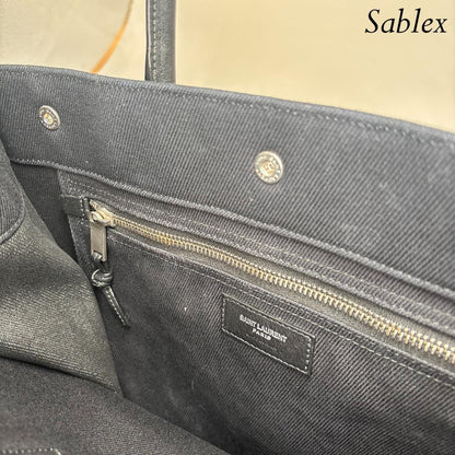 Saint Laurent YSL 631682 North South Tote Bag Black