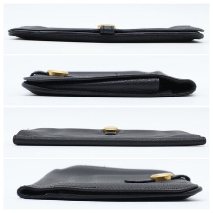 Hermes Dogon GM Taurillon Black Gold Wallet — view 9