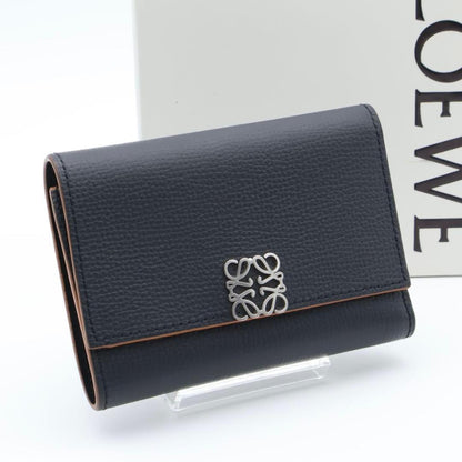 Loewe Trifold Wallet Black Anagram
