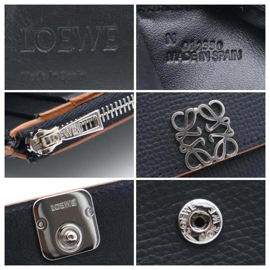 Loewe Trifold Wallet Black Anagram — view 7