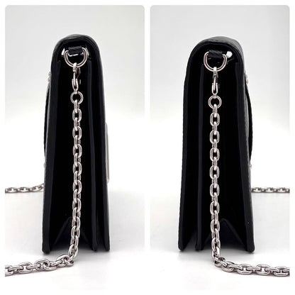 Louis Vuitton Epi Portefeuille Twist Chain Wallet Black Shoulder Bag — view 7