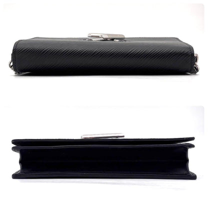 Louis Vuitton Epi Portefeuille Twist Chain Wallet Black Shoulder Bag — view 8