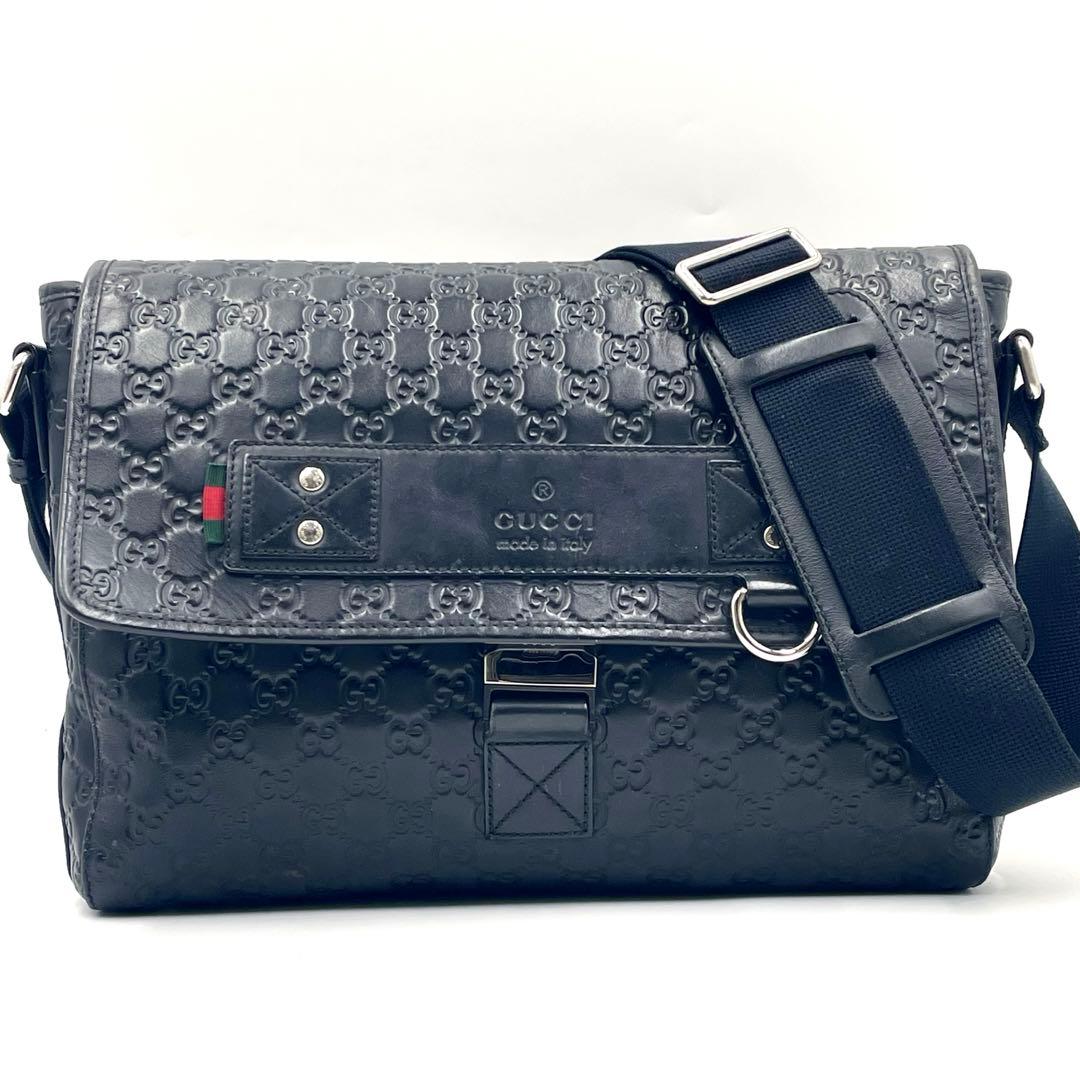 Gucci Messenger Bag Sima GG Sherry Shoulder Bag