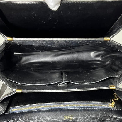 Celine Vintage Carriage Hardware Leather Shoulder Bag Hb02235