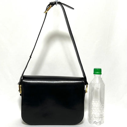 Celine Vintage Carriage Hardware Leather Shoulder Bag Hb02235
