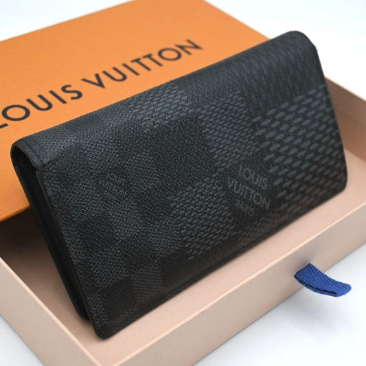 Louis Vuitton Damier Graphite Portefeuille Brazza Limited Black Wallet