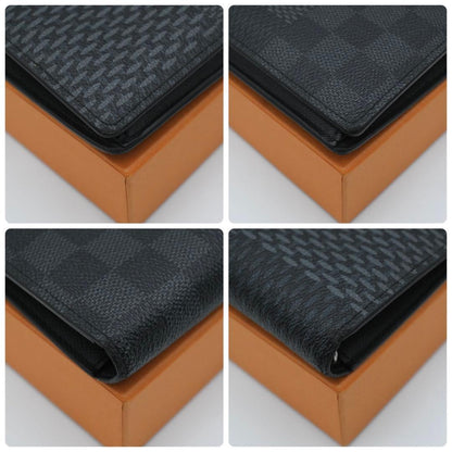 Louis Vuitton Damier Graphite Portefeuille Brazza Limited Black Wallet — view 8