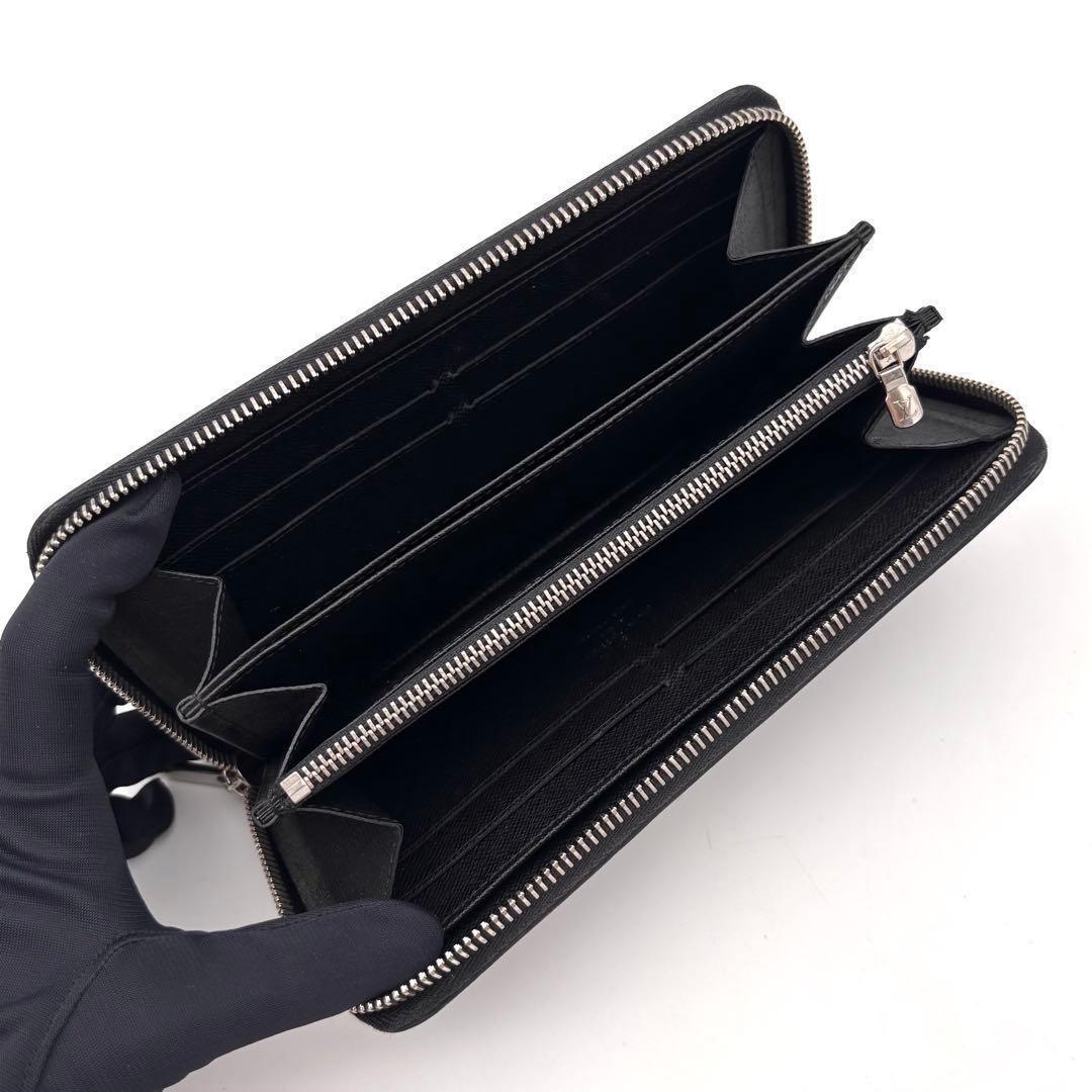 Louis Vuitton Epi Zippy Wallet Noir Black — view 3