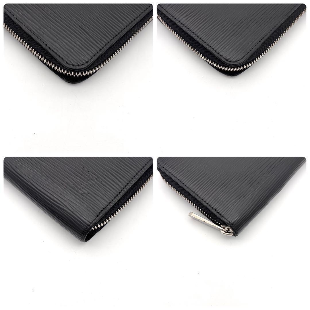 Louis Vuitton Epi Zippy Wallet Noir Black — view 8