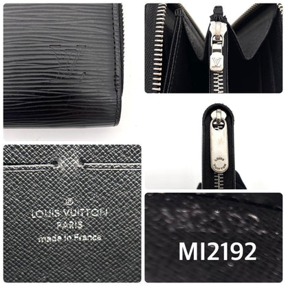 Louis Vuitton Epi Zippy Wallet Noir Black — view 9