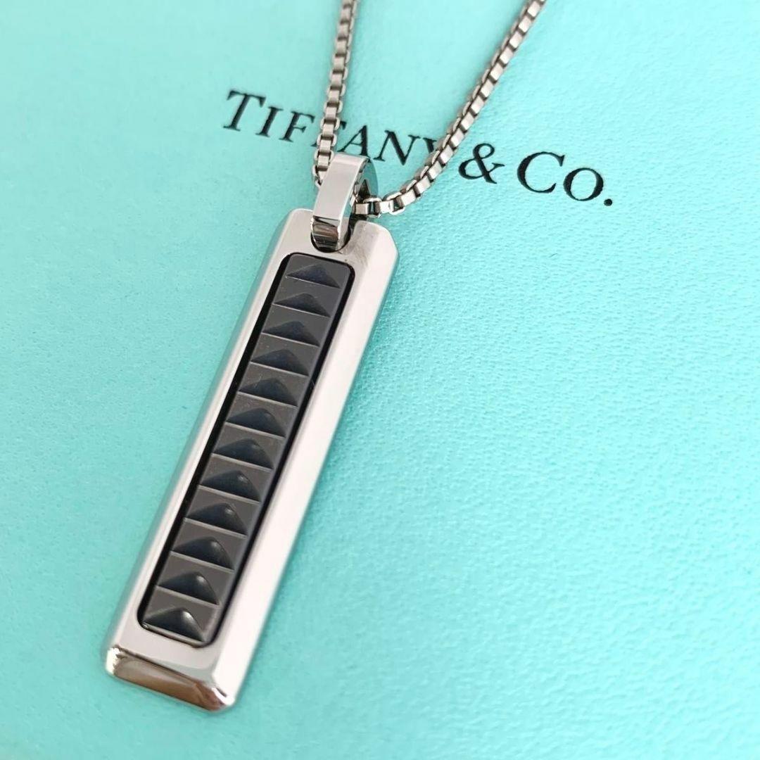Tiffany & Co Paloma Caliper Black Necklace Men's Eq1e