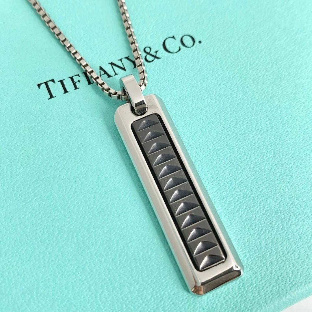 Tiffany & Co Paloma Caliper Black Necklace Men's Eq1e