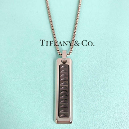 Tiffany & Co Paloma Caliper Black Necklace Men's Eq1e