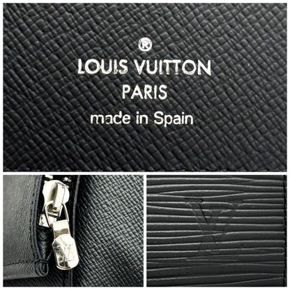 Louis Vuitton Epi Portefeuille Brazza Black Wallet — view 8